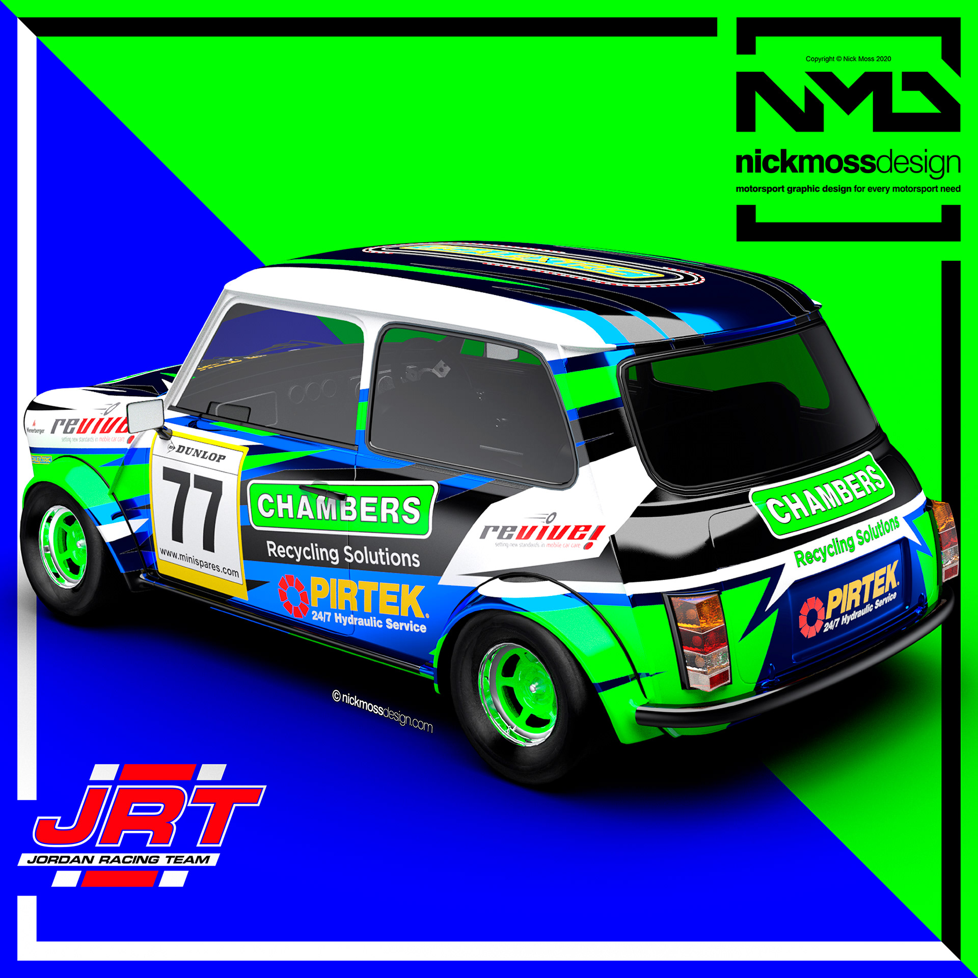 nickmossdesign - 2020 JRT/Chambers/PIRTEK Mini Livery Design
