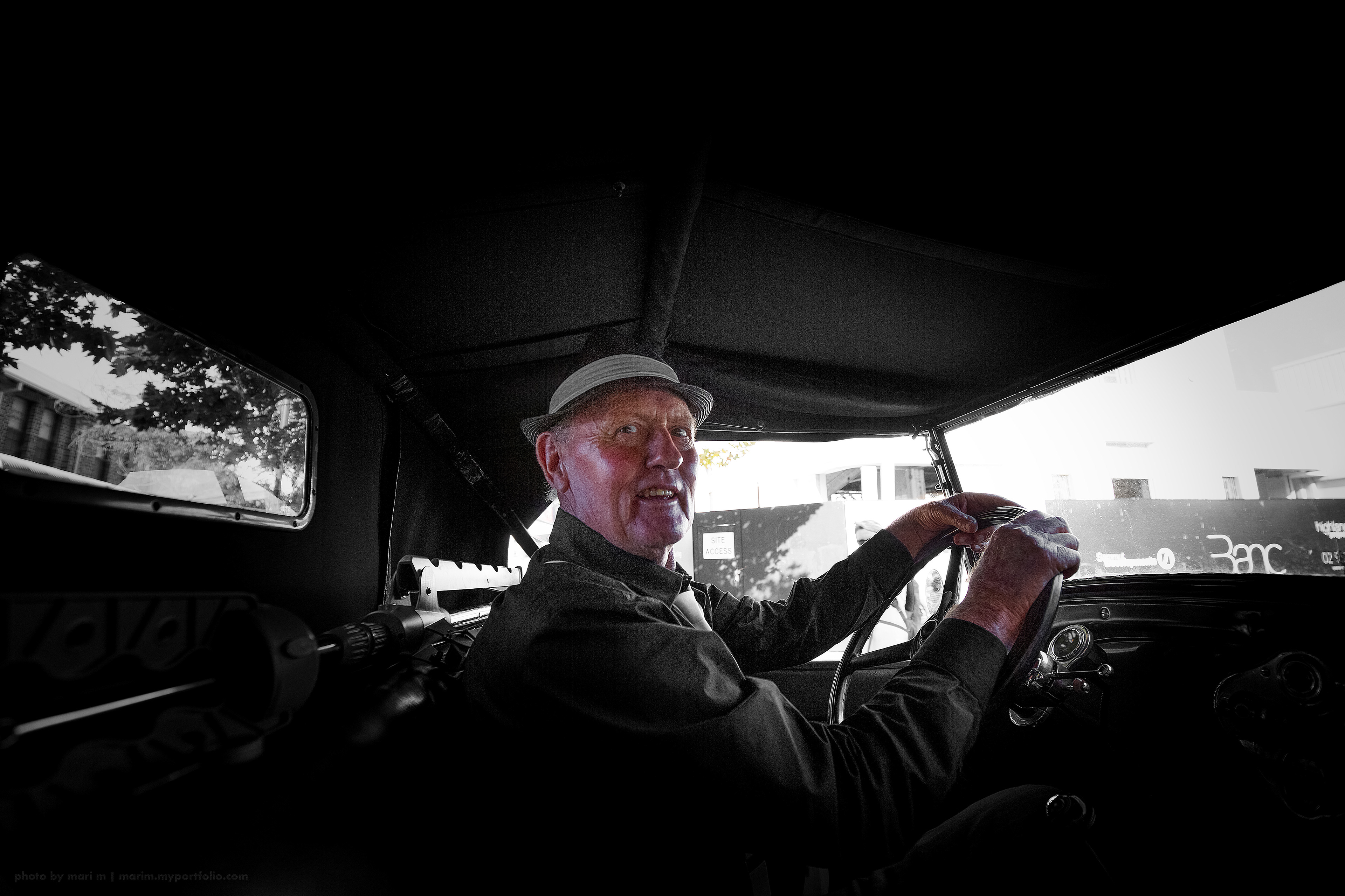 Photographed by me at his car show in 2017