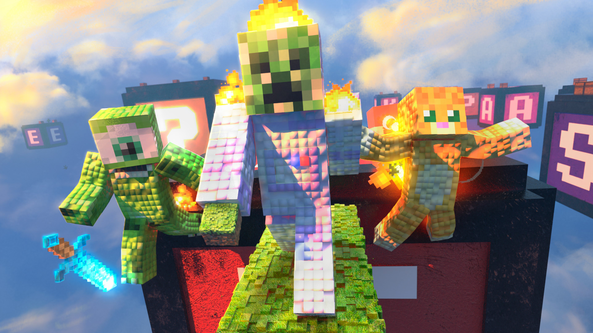 MINECRAFT ADVENTURE IN THE SKIES