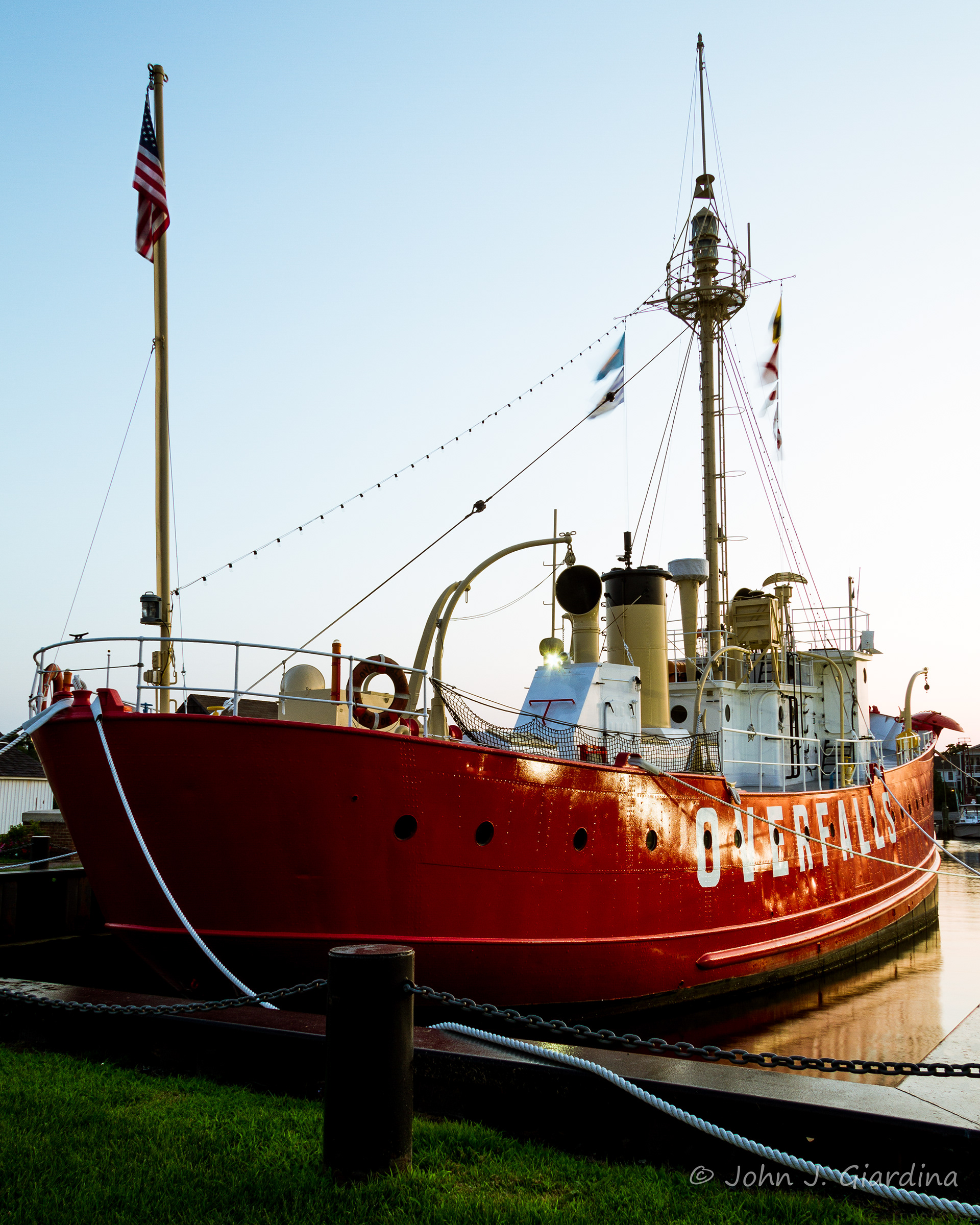 Overfalls at its Mooring