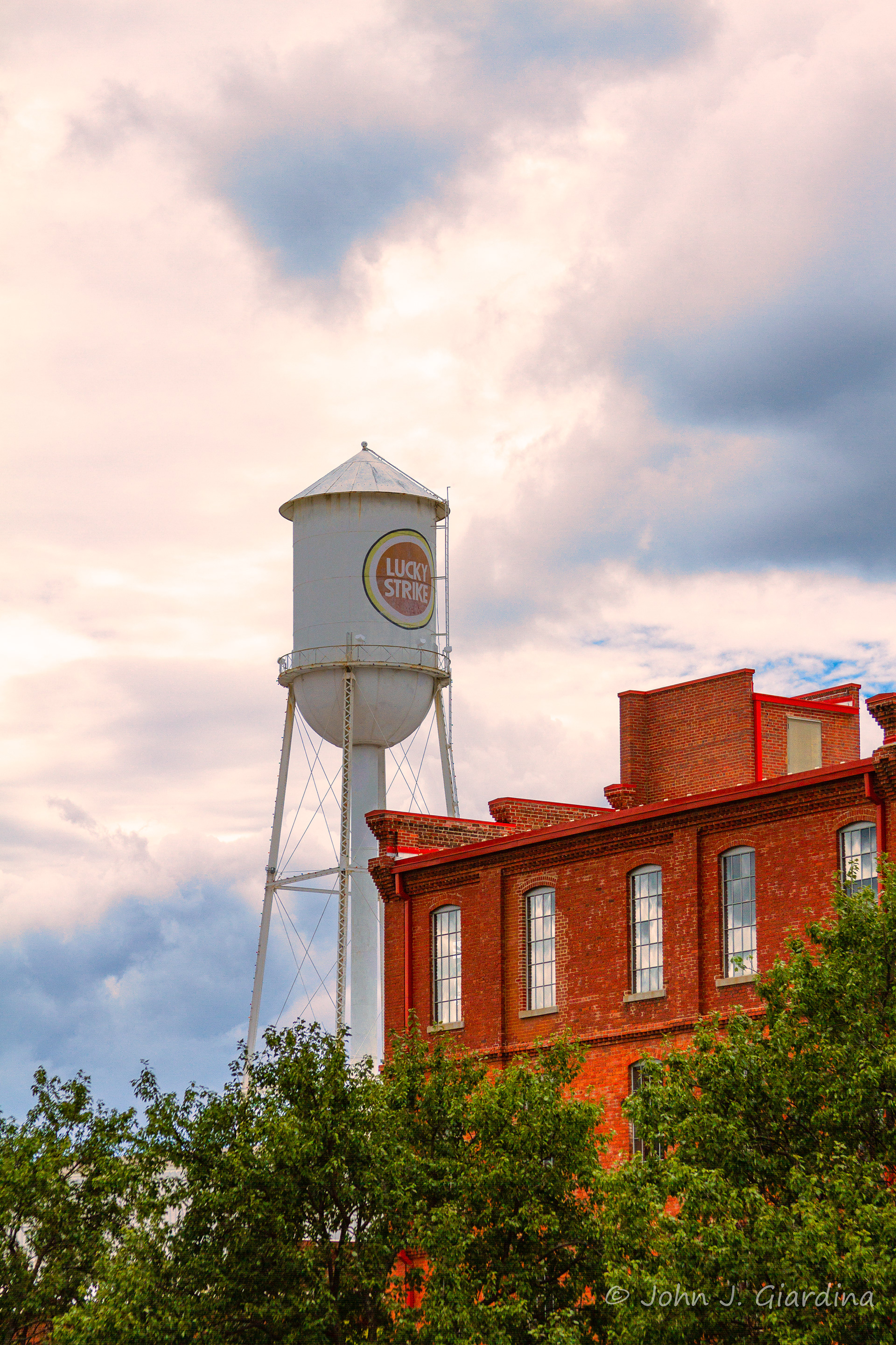Lucky Strike Water Tower at the American Tobacco Campus