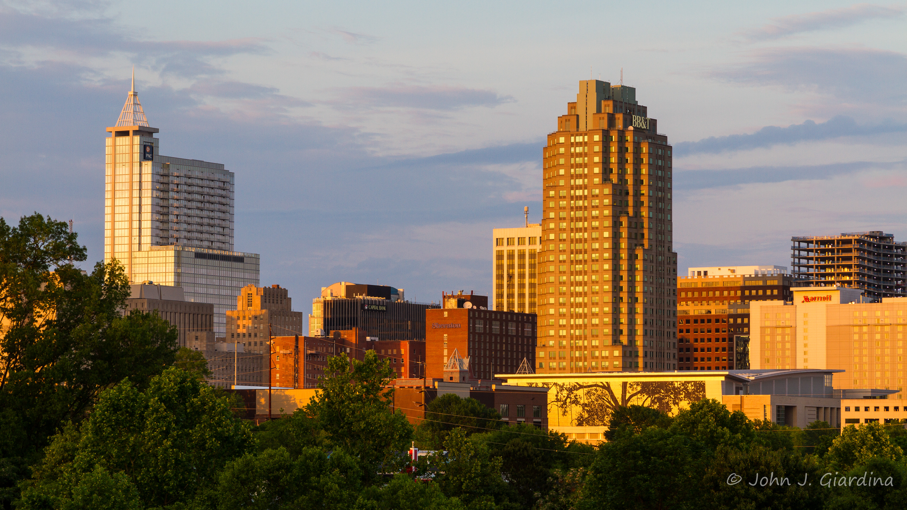 Central Raleigh at Golden Hour