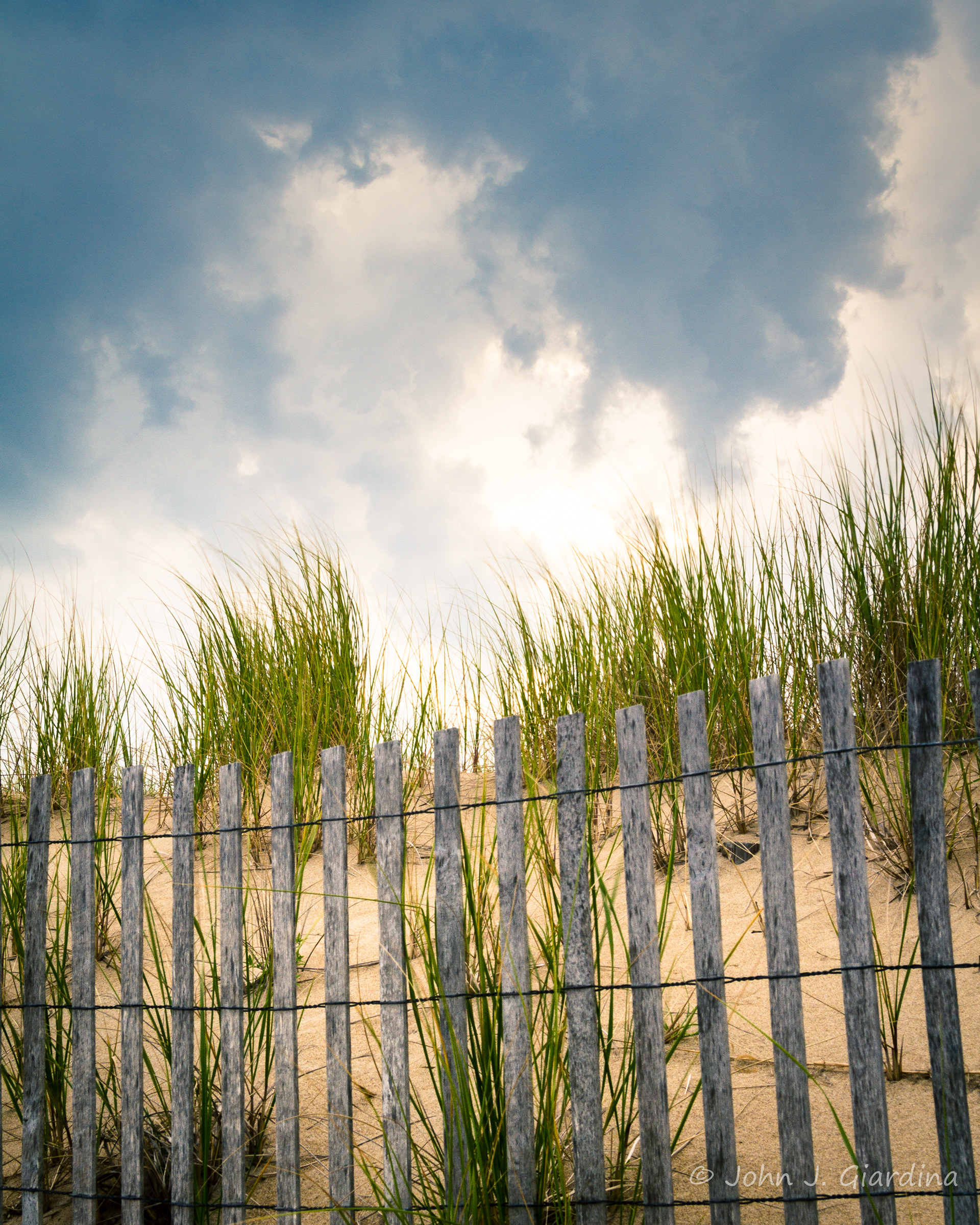 A Storm Passes By the Beach