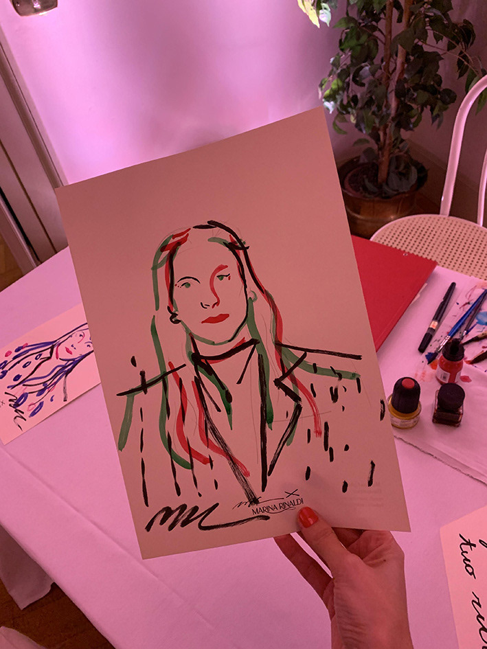 Marina Rinaldi Live Drawing 