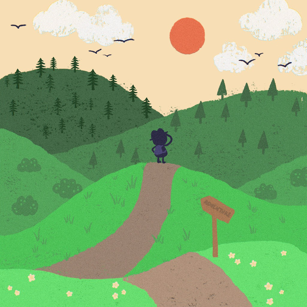 Inktober 2024 "Roam" - made with Procreate