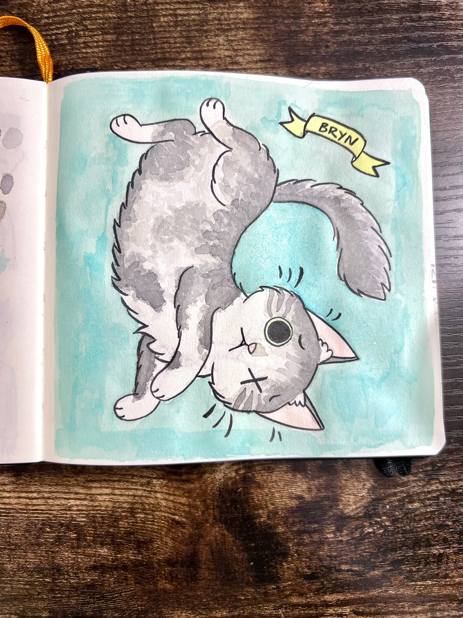 Bryn - watercolor, copic markers, and ink