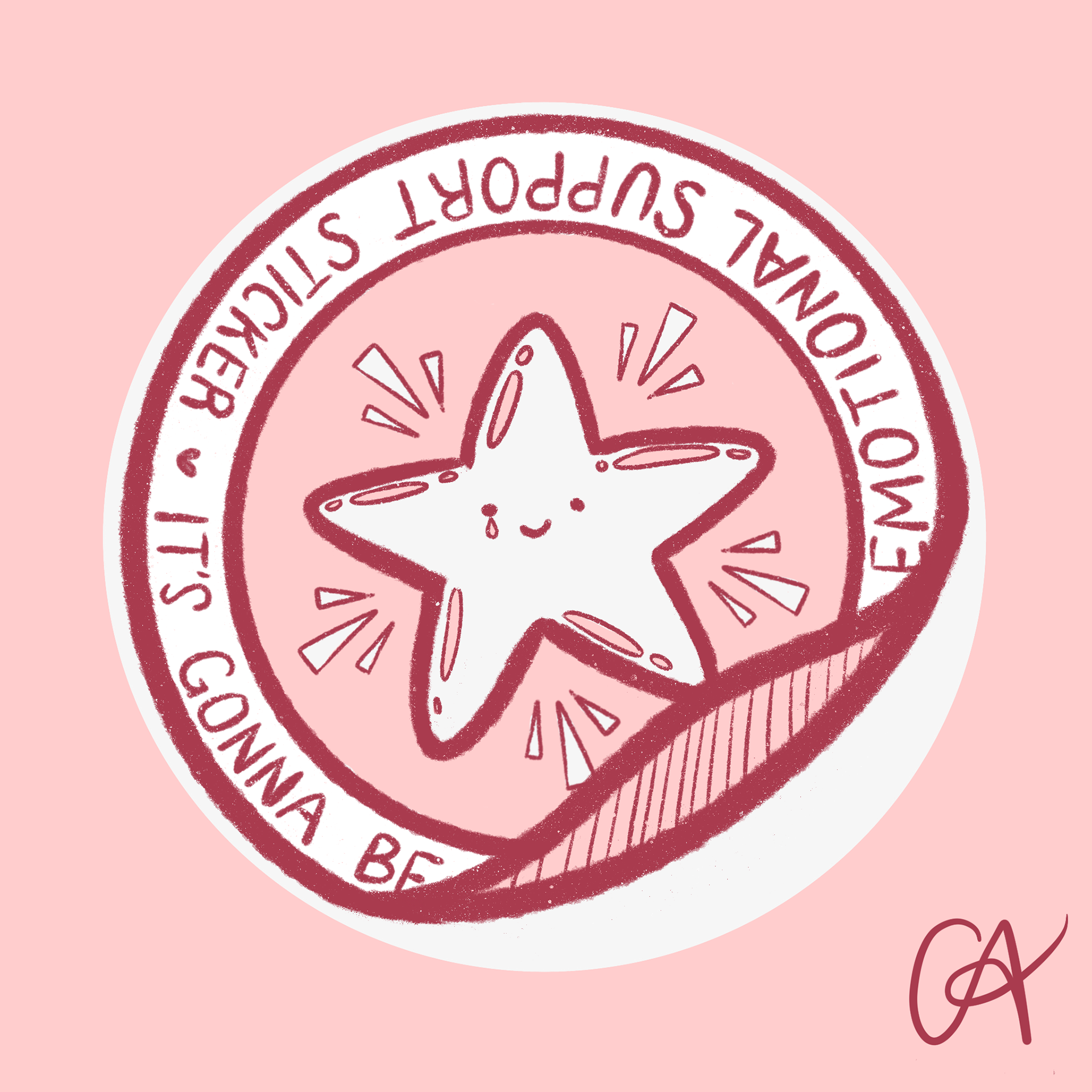 Emotional Support Sticker