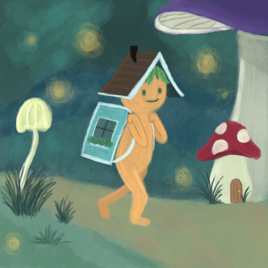 Inktober 2024 "Nomadic" - made with Procreate