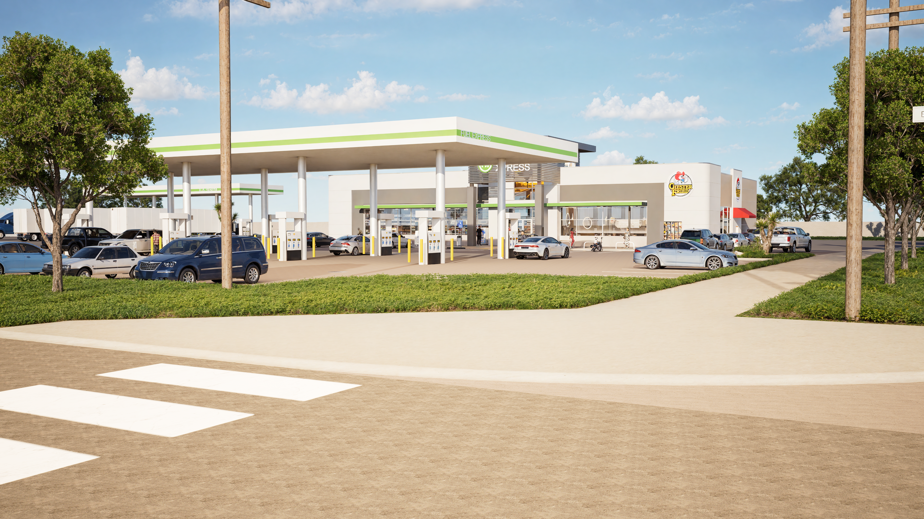 Low-maintenance materials and bold design make Fuel Xpress ready for long-term performance.