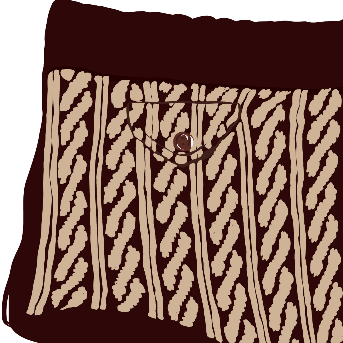 Custom illustration of swimsuit texture