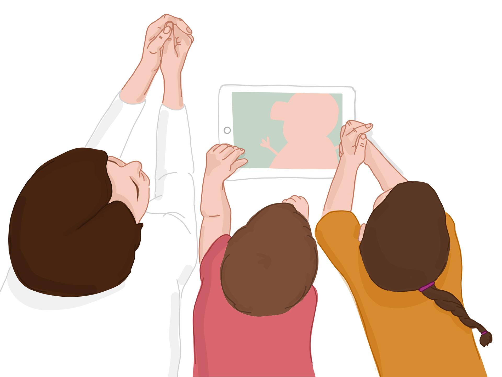 Illustrationen zum Thema Medienerziehung