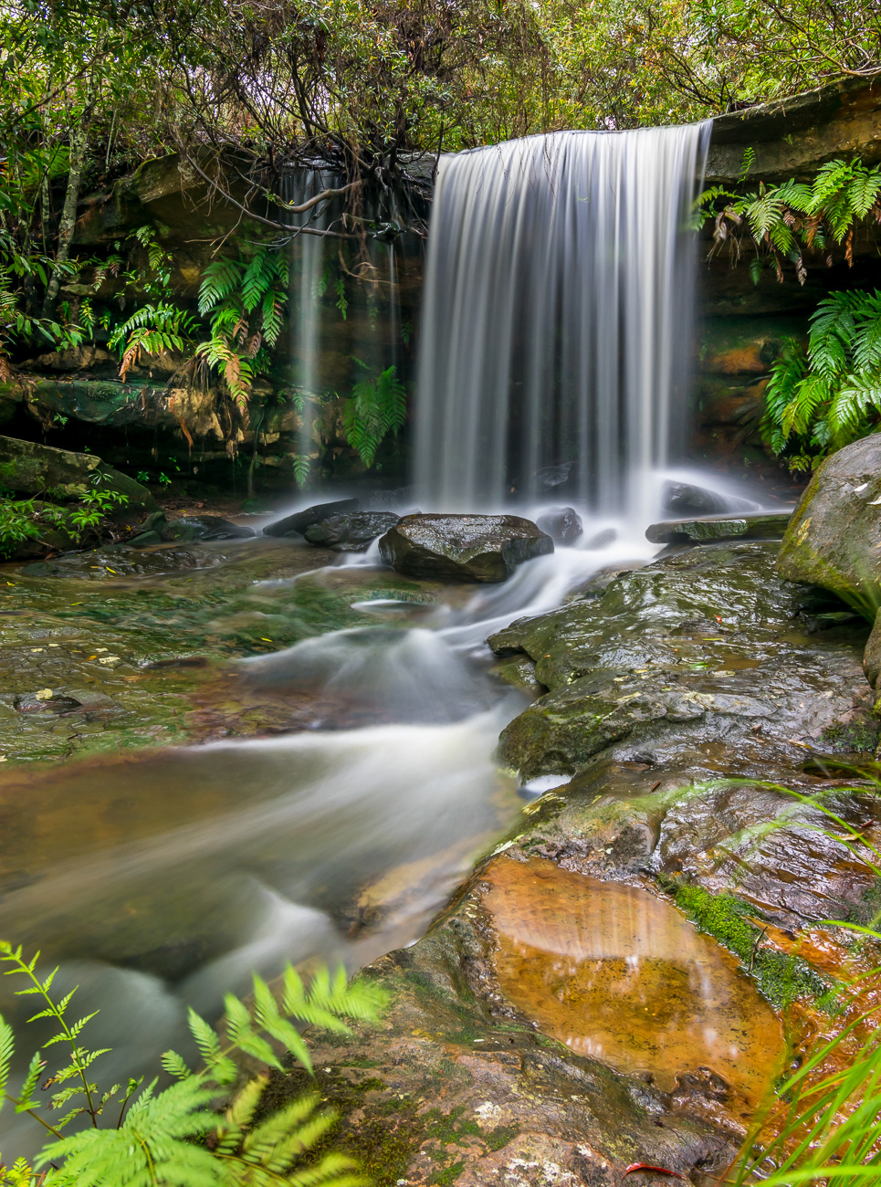 Waterfall Beauty - Somersby Falls, Somersby Falls, Somersby NSW Australia.  A Beautiful walk leads you to numerous waterfalls - Image taken 13-10-18
