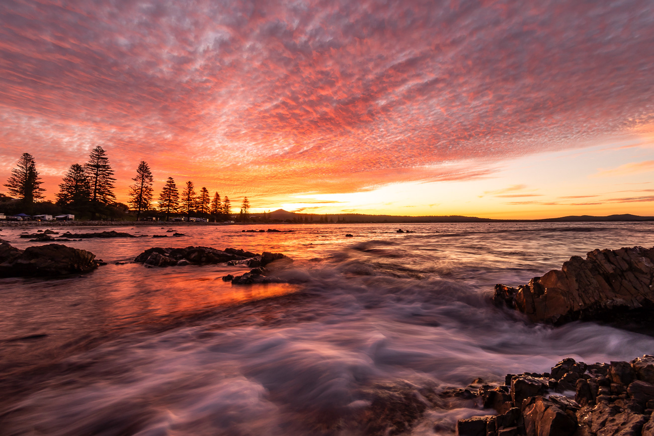 Sunset Colour Burst - Brooms Head NSW Australia.  The sunset didn't disappoint this day with an amazing colour burst - Image taken 19-6-23