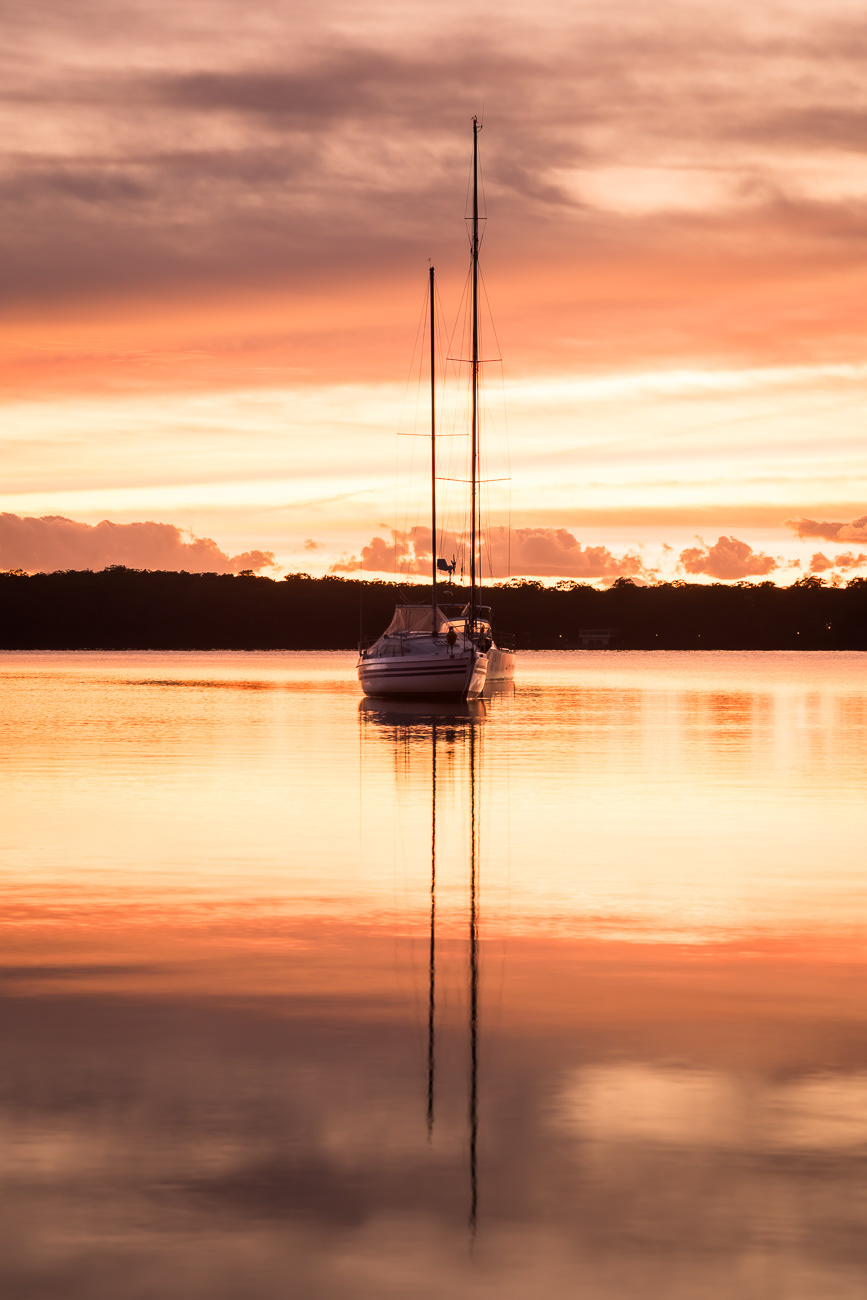Breezeless Sunrise - Sunshine, Lake Macquarie NSW Australia.  Beautiful calm sunrise at Sunshine - Image taken 22-12-22
