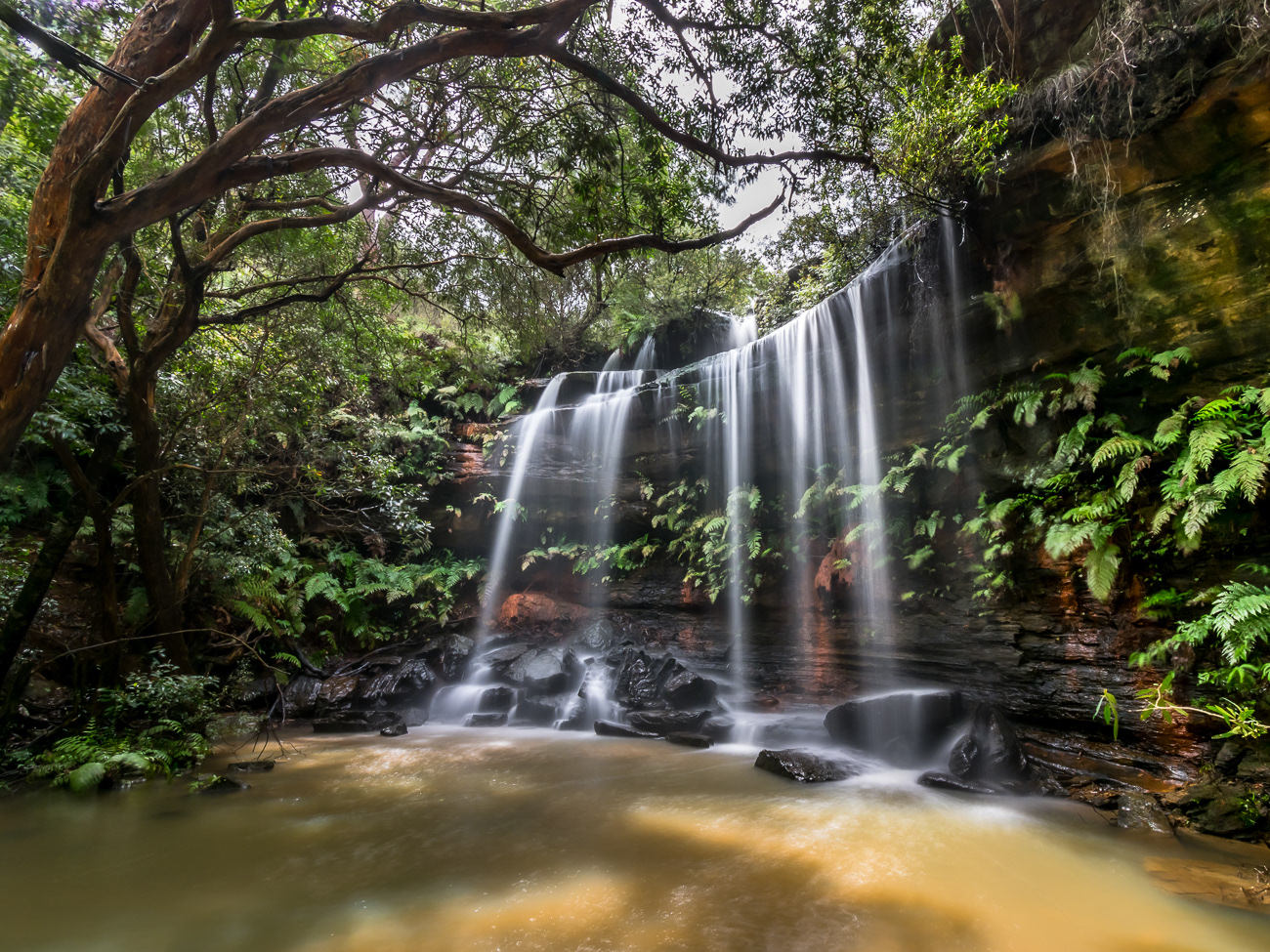 Somersby Falls - Somersby NSW Australia.  A beautiful walk leads you to numerous waterfalls which a magical after rain - Image taken 13-10-18