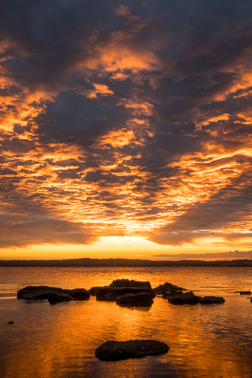 Detonation at Dusk - Pulbah Island, Lake Macquarie NSW Australia.  Amazing colour burst.  Image taken from Pulbah Island - Image taken 1-1-22