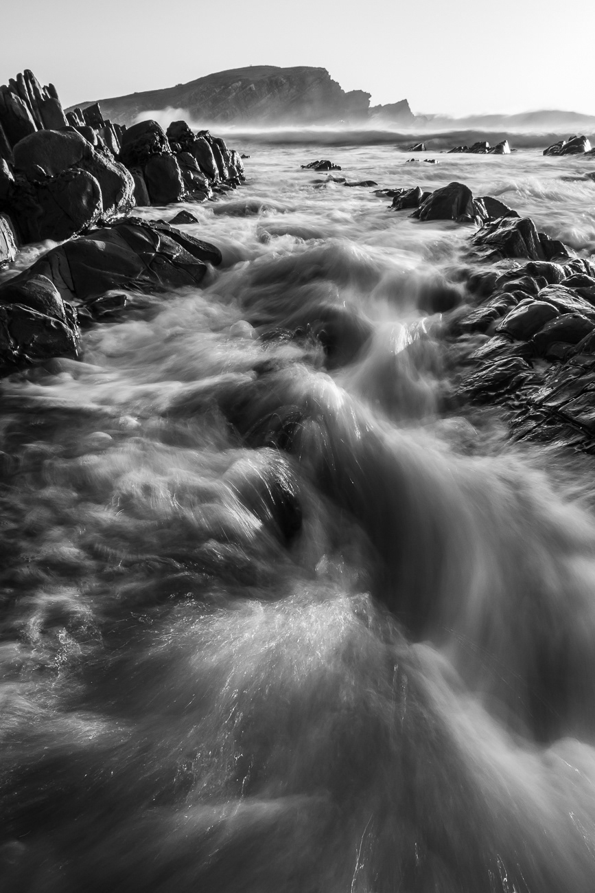 Water Flow at Crescent - Crescent Head NSW Australia.  Fantastic water flow over rocks at Crescent Head - Image taken 29-8-20