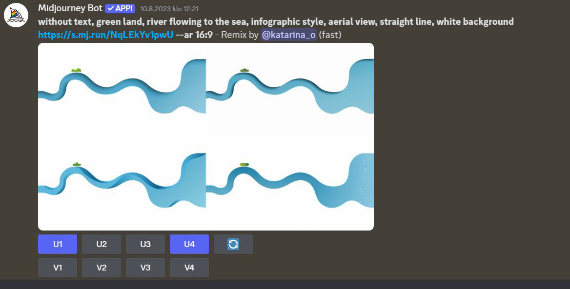 prompts in Midjourney