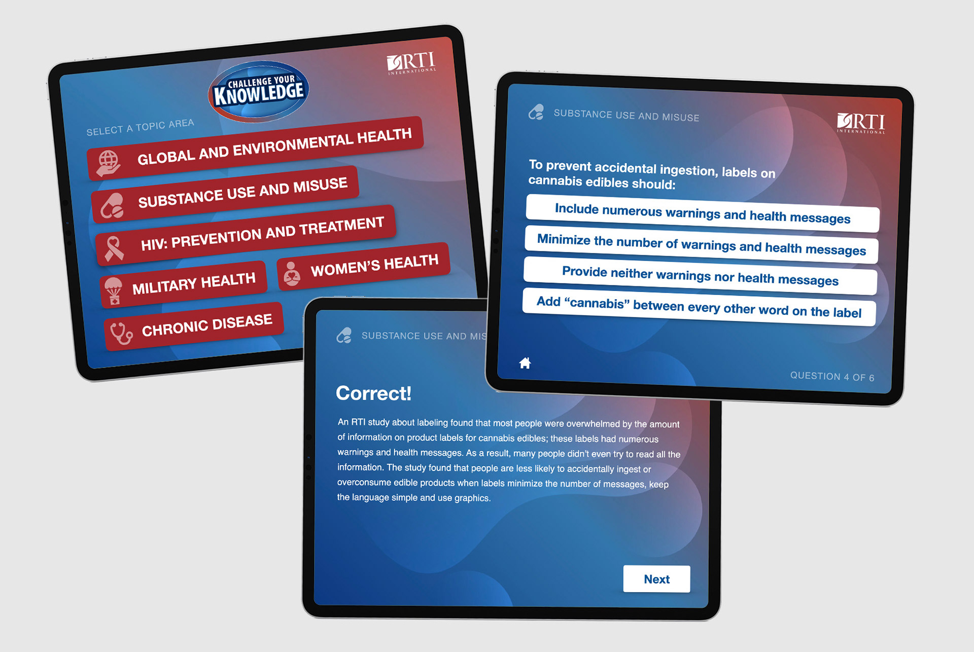 Interactive iPad Trivia Game