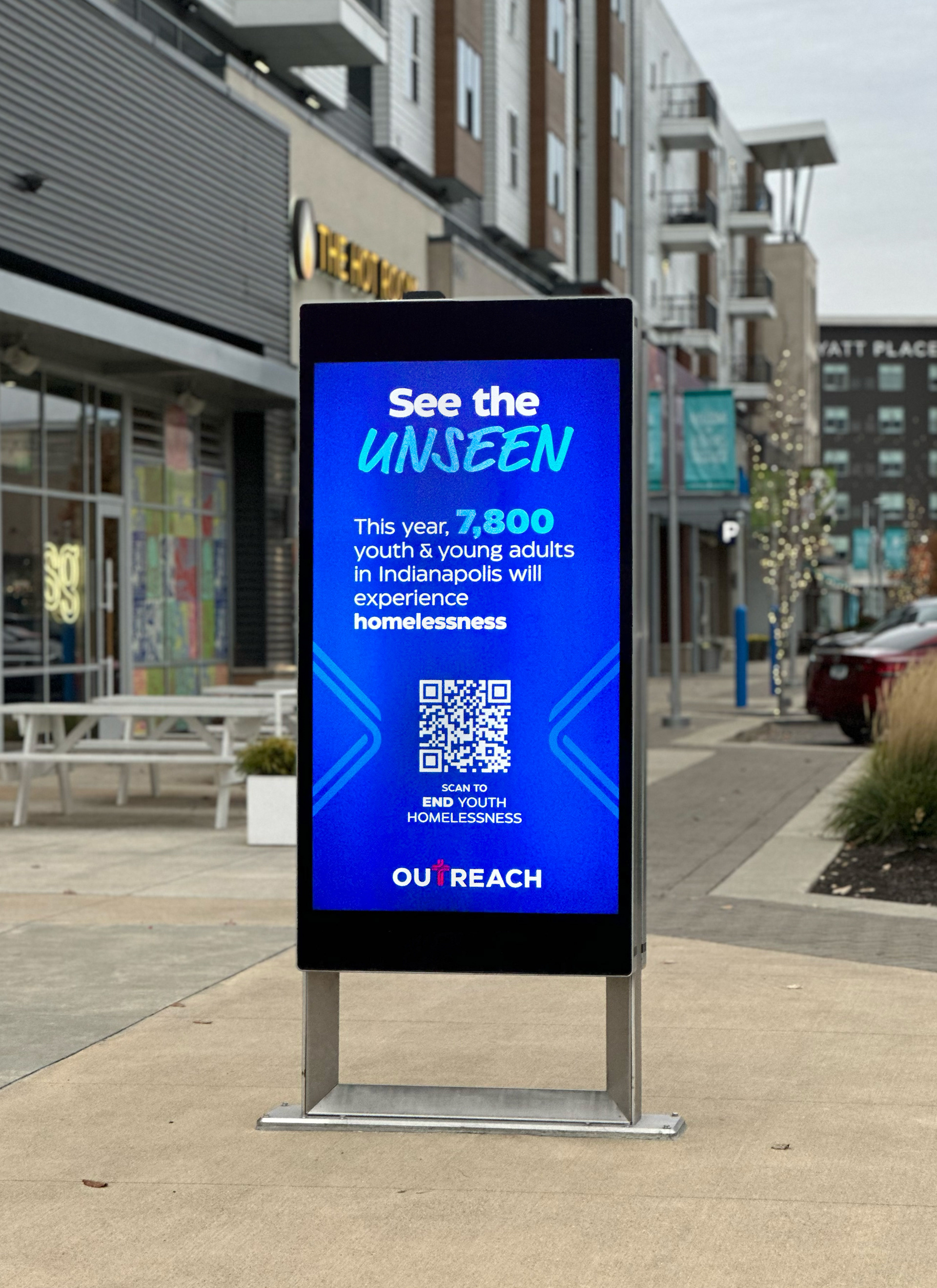 Digital kiosk placement in Fishers, Indiana