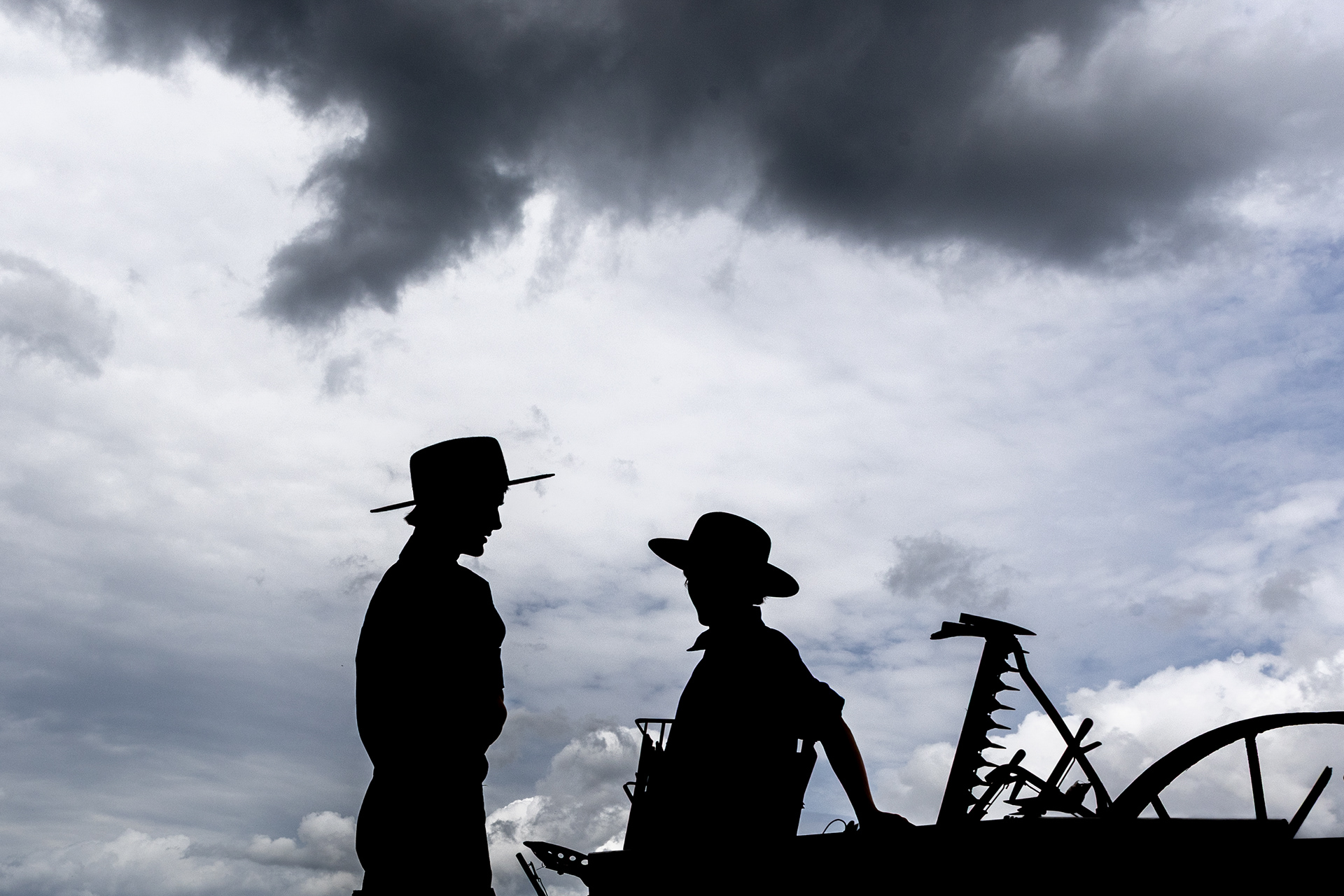 Attendees gather during the 42nd annual Southern Kentucky Consignment Auction, locally known as the Amish and Mennonite auction, in Scottsville, Ky., Saturday, April 4, 2026.