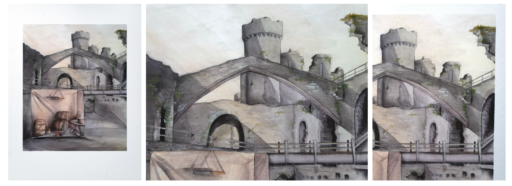 Personal project, Conwy Castle heritage project concepts.