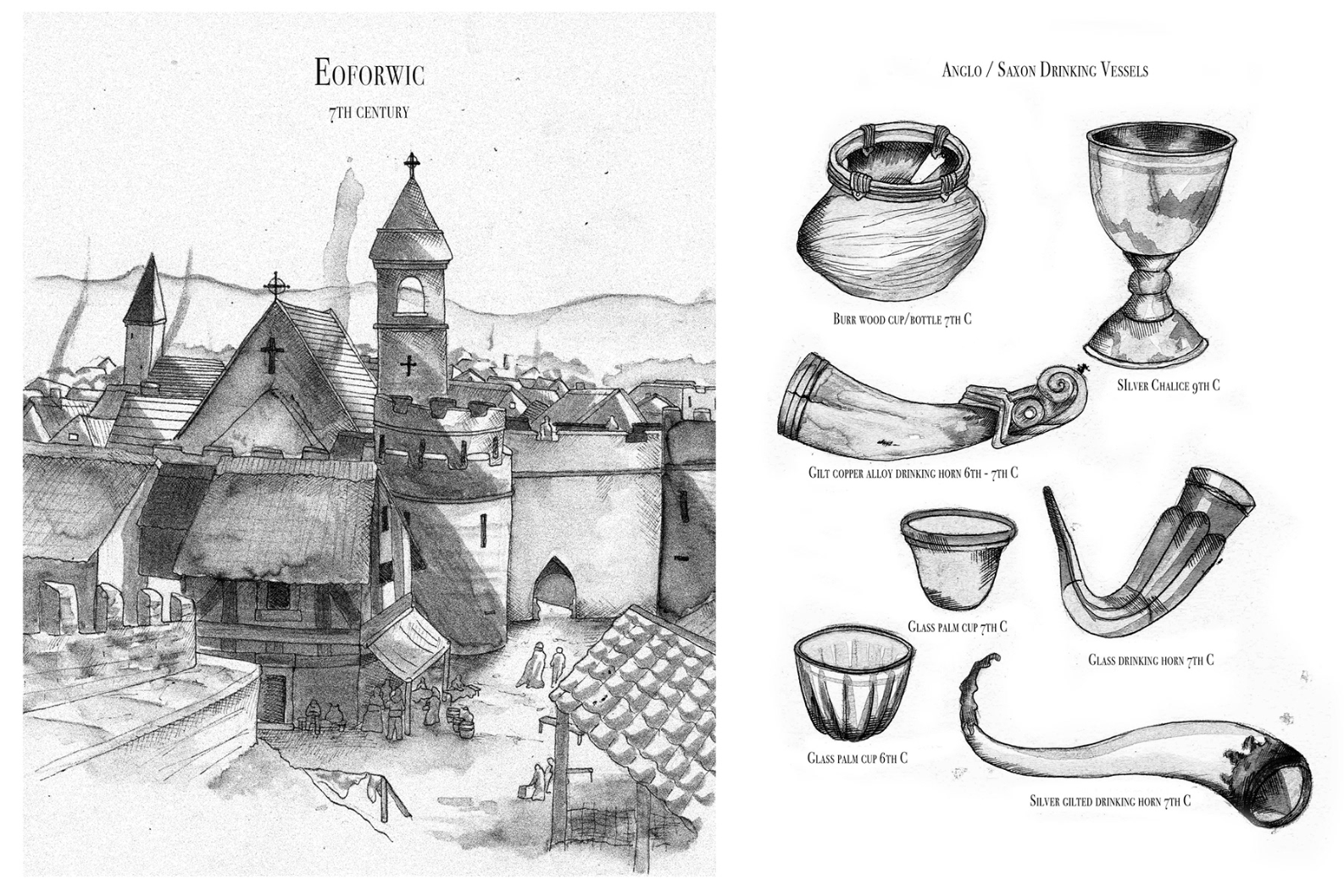 Personal project, Anglo-saxon textbook imagery