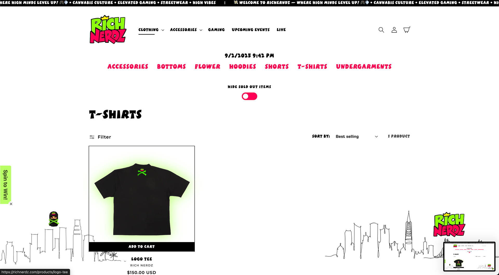 Product Hover Effects • Outline & Glow Highlights • Interactive Visual Feedback