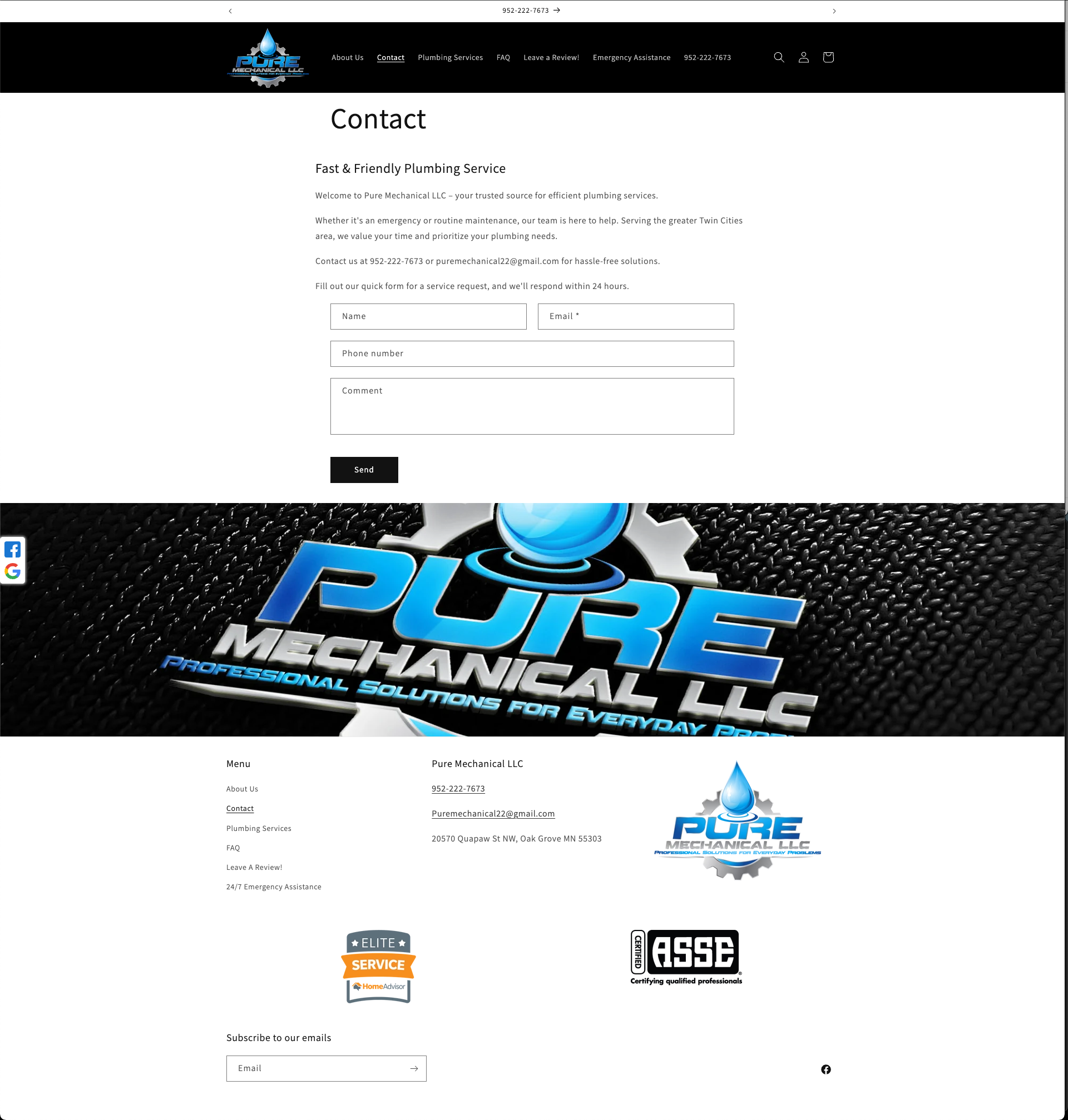 Simple Contact Page