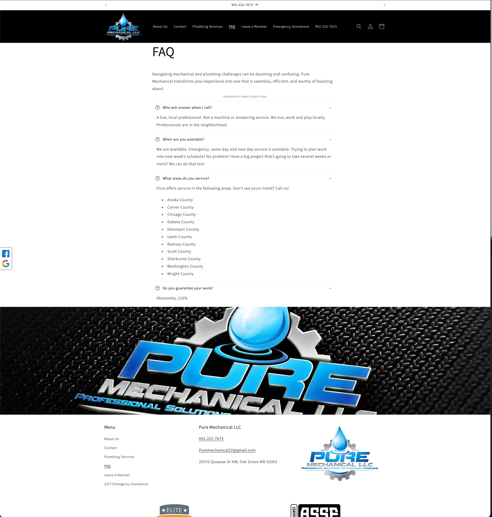 FAQs Custom UI/UX