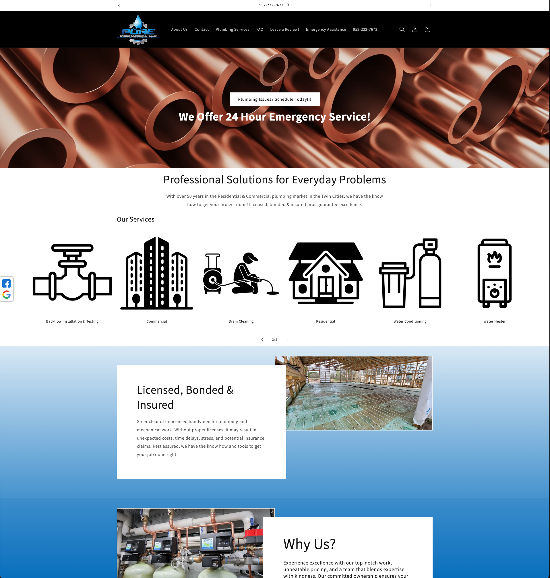 One Page Layout Style