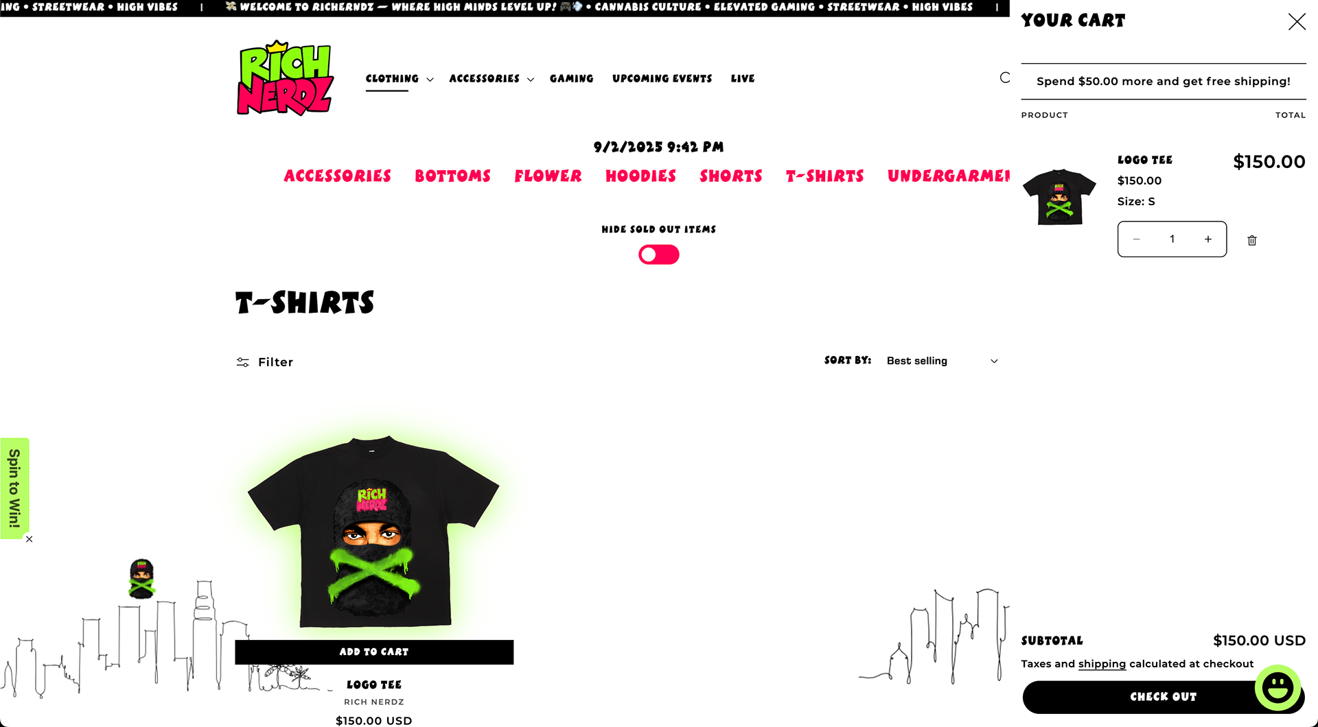 Sidebar Cart with Dynamic Banner • Free Shipping Progress Indicator • Interactive Checkout Experience