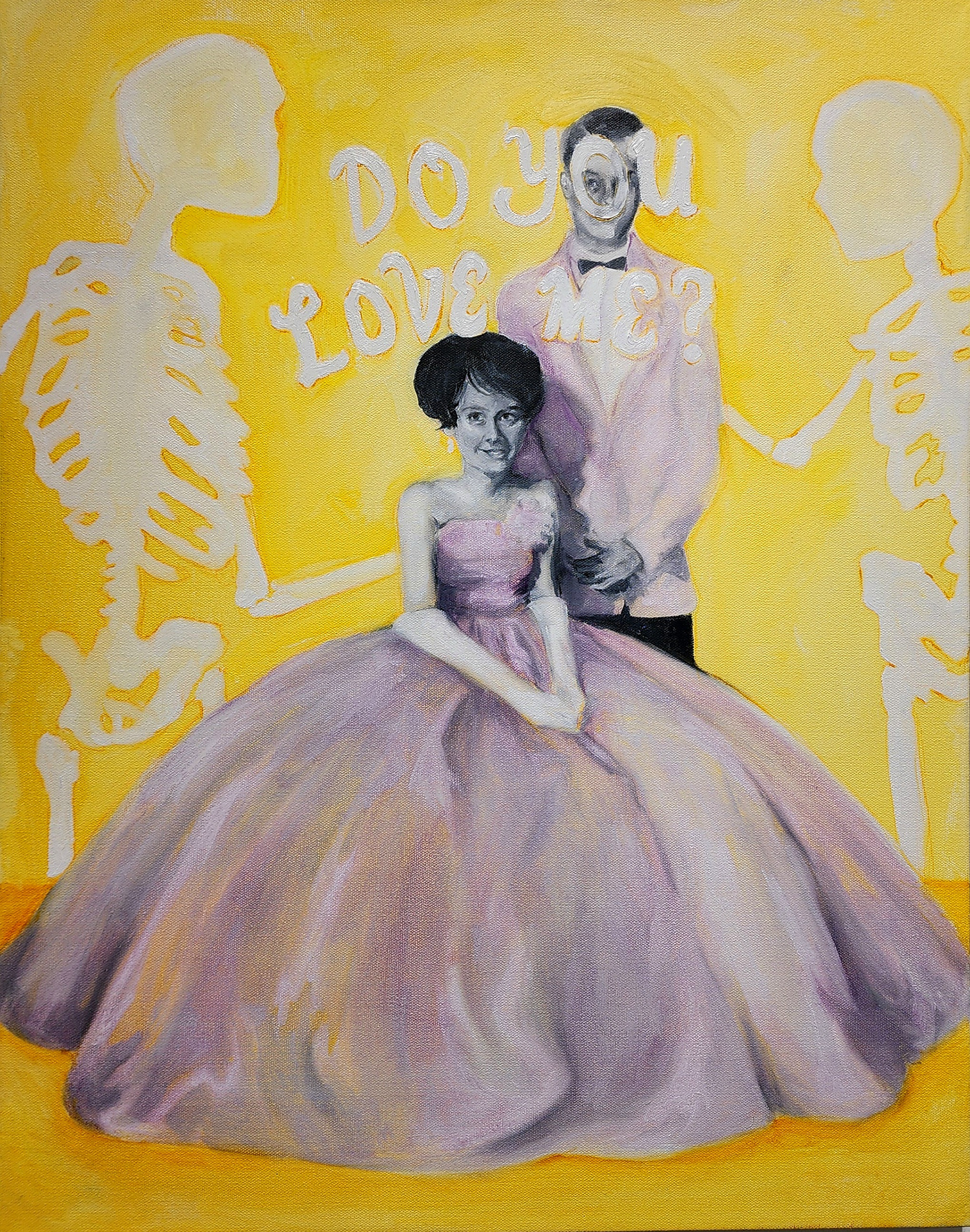 do you love me/who are you? (2024) oil on canvas