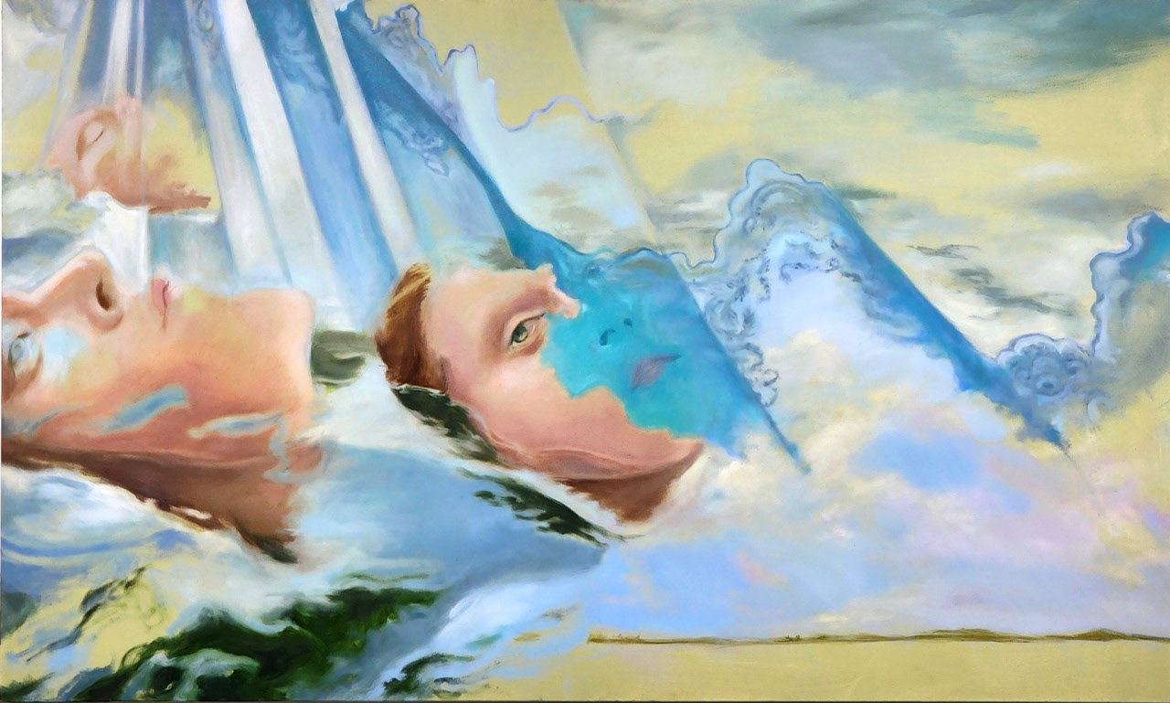 ophelia x three (2025) oil on canvas. 60"x36"