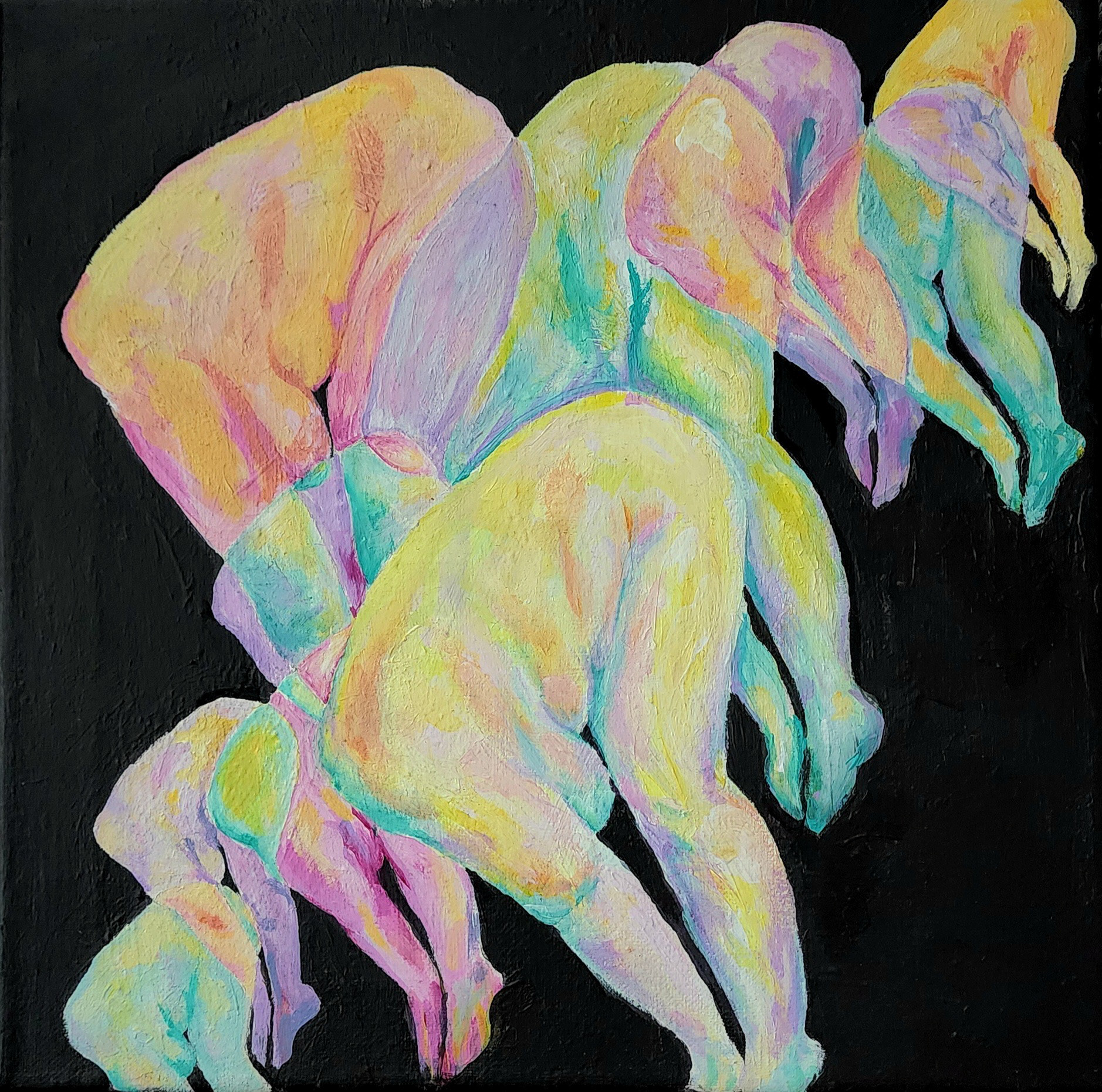 simon says (2022) acrylic on canvas