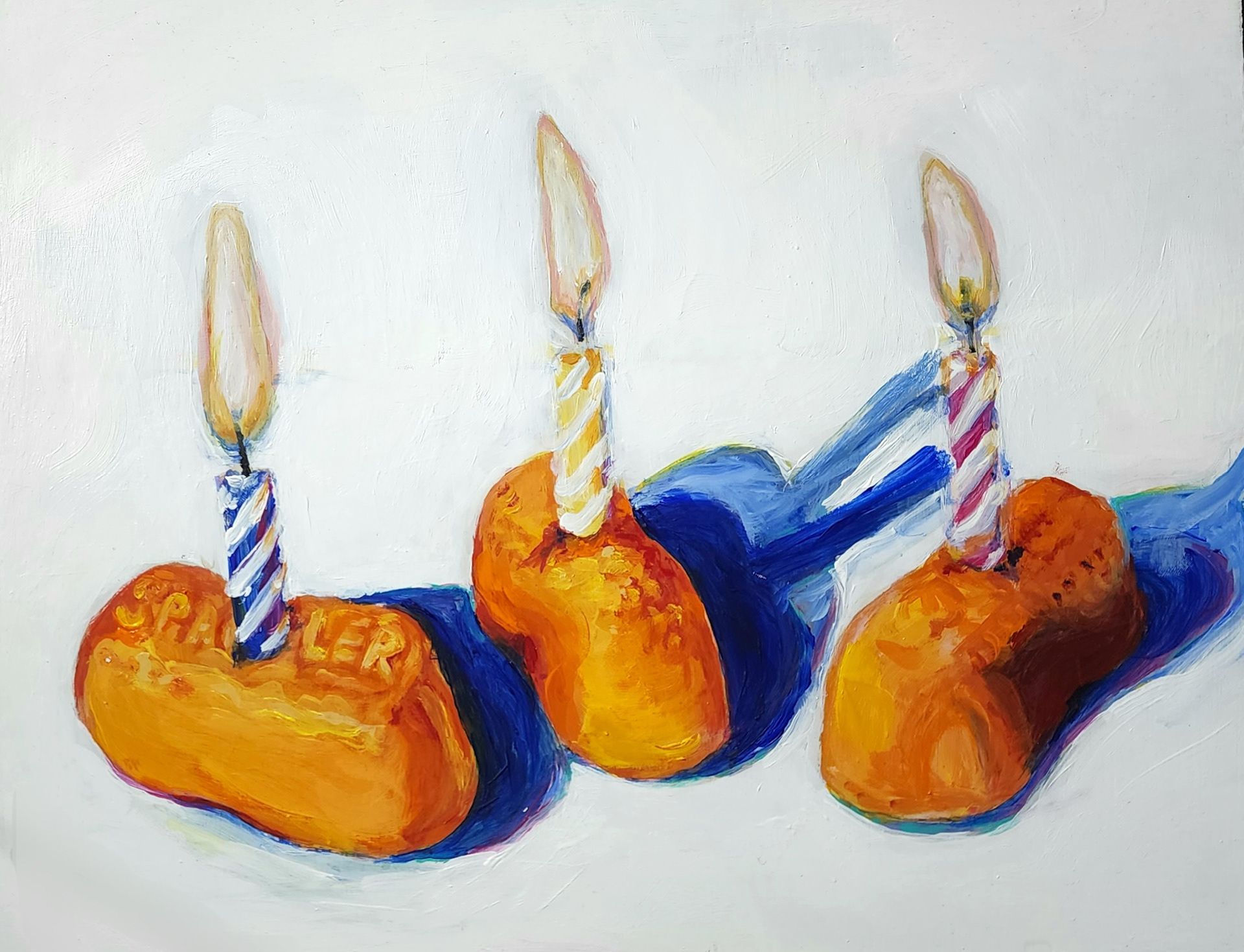 Bittersweet Memories of a Saccharine Confectionery (2022) acrylic on wood panel