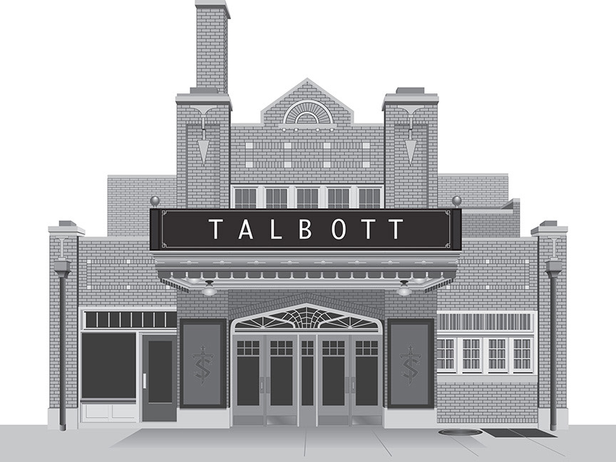 Talbott Theatre Indianapolis illustration