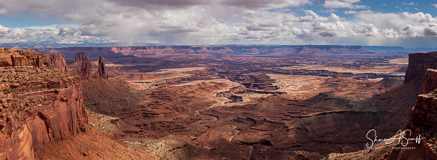 Canyon view from Mesa Arch