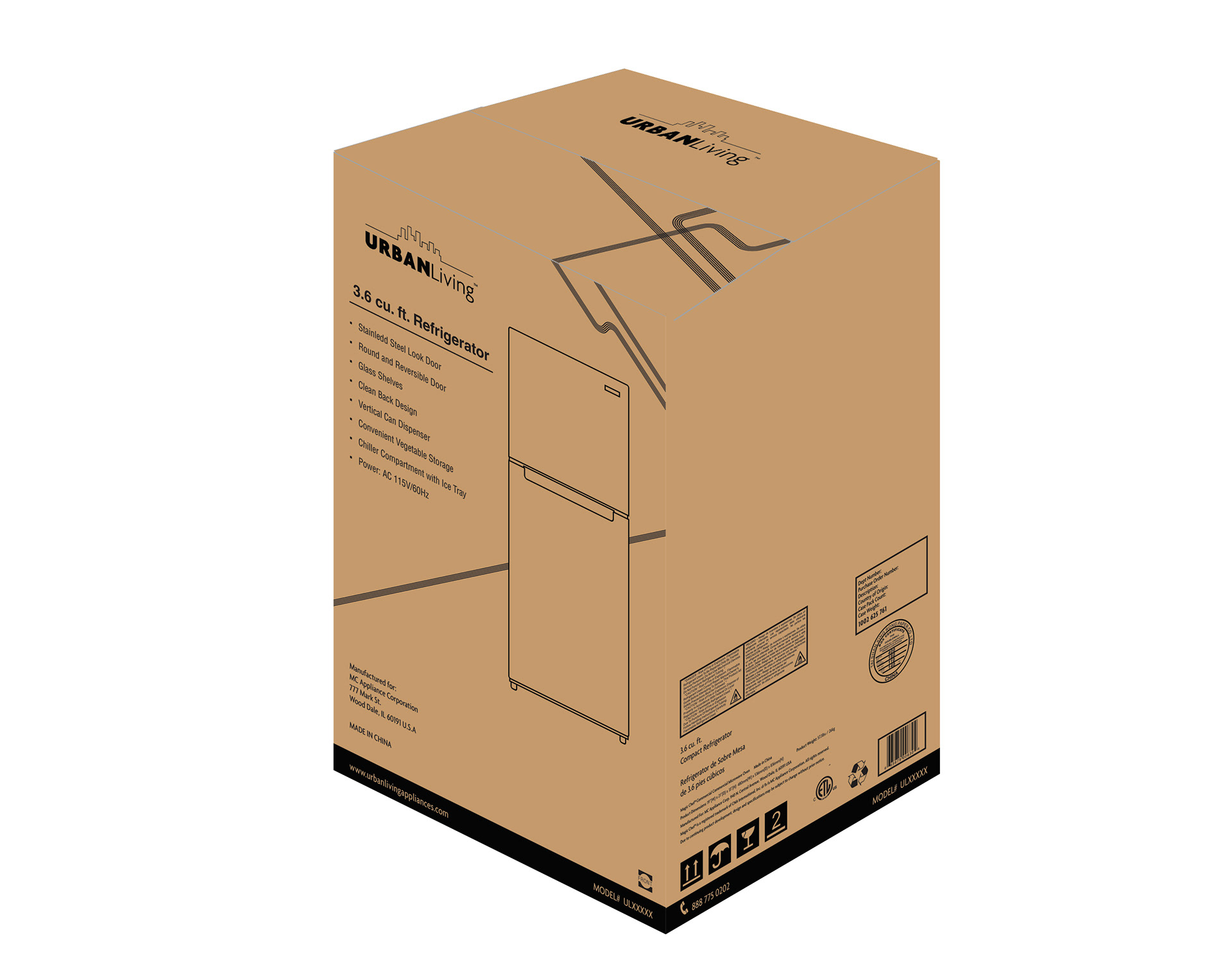 Urban Living Refrigerator Box
