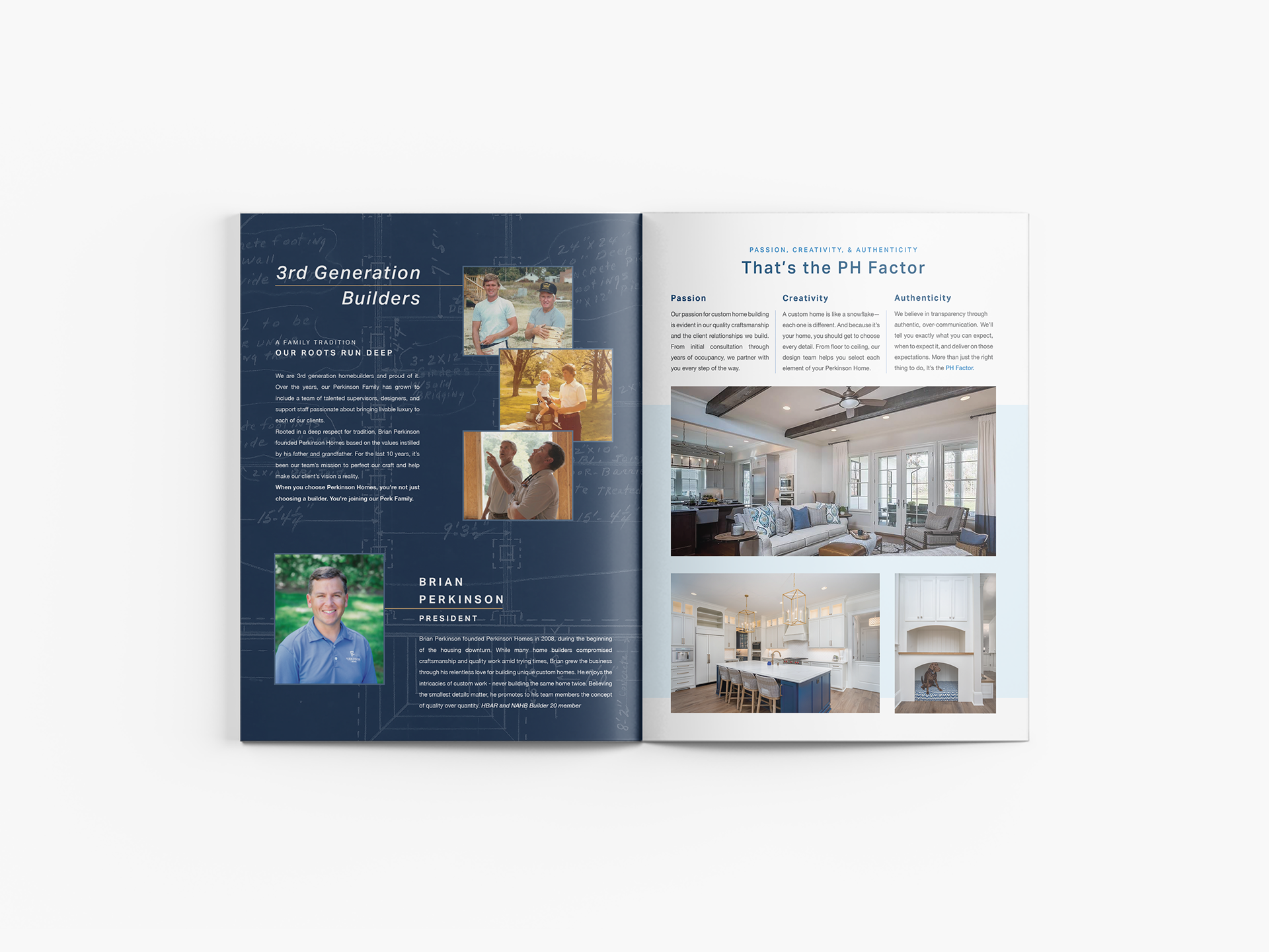 Marketing Brochure: Perkinson Homes (interior)