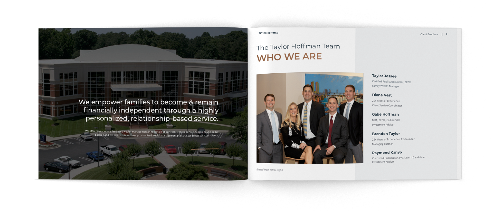 Marketing Brochure: Taylor Hoffman (interior)