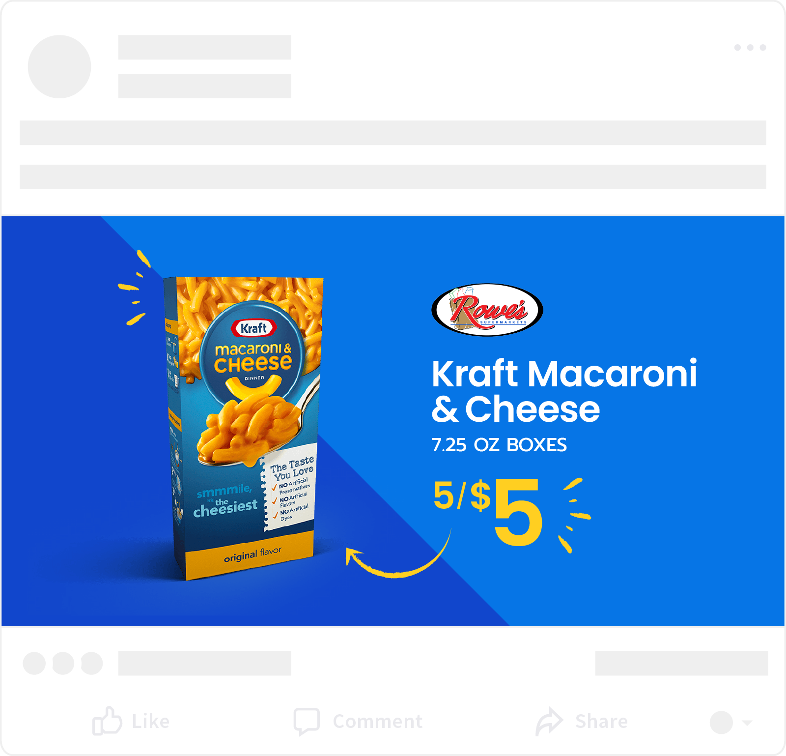 Rowe's Grocery: Kraft