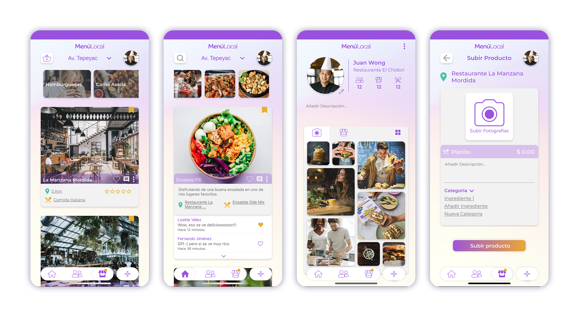 Menu Local - App