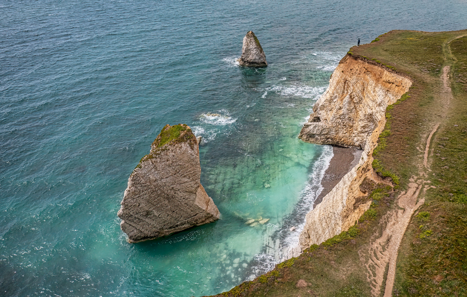 Lone Figure at Freshwater Bay