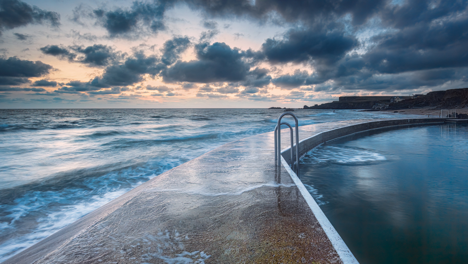 Blue Hour at Bude Salt Water Pool