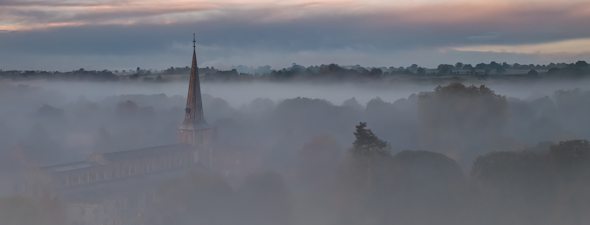Hadleigh Church Through the Mist