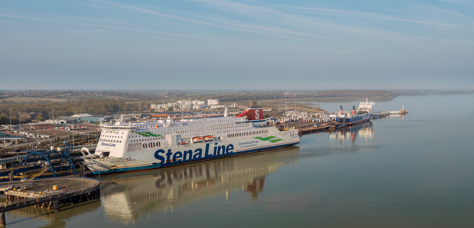 Port of Harwich from Shotley Gate