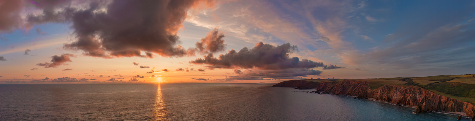 Sandymouth Sunset Pano