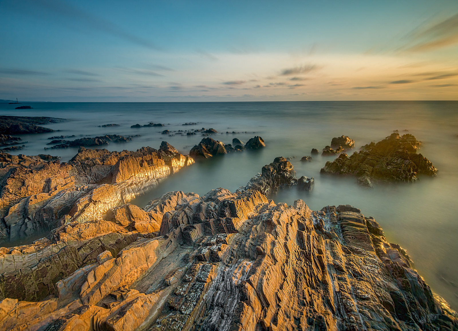 Bude Sunset Long Exposure
