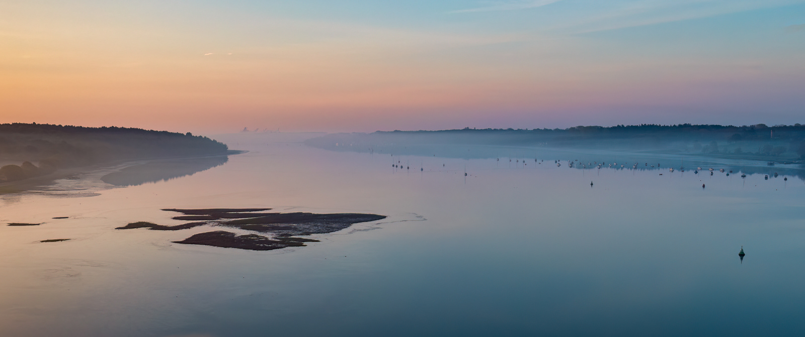 Misty Sunrise on the River Orwell